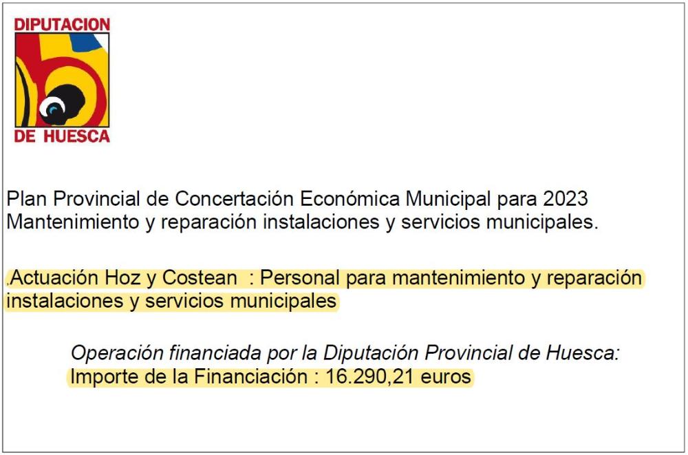 Imagen Anuncio de Financiación del Plan Plan Provincial de Concertación Económica Municipal para 2023. Mantenimiento y reparación instalaciones y servicios municipales de Diputación Provincial.