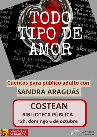Imagen Cuentacuentos para adultos en Costean con "Todo tipo de amor"