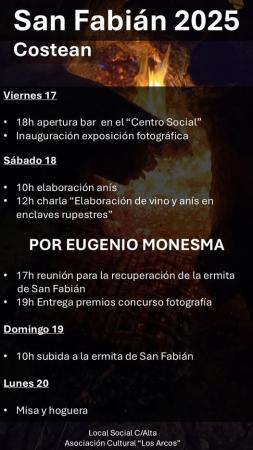 Imagen Costean celebra sus Fiestas en Honor a San Fabián