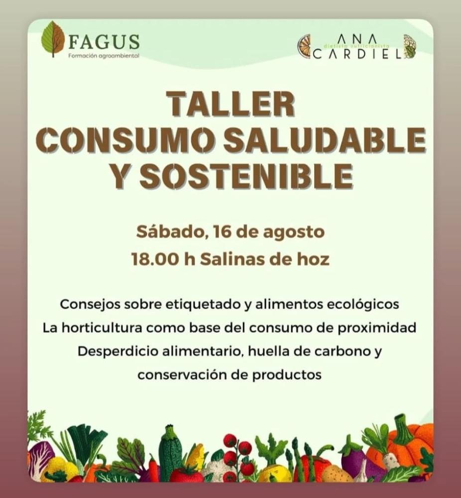 Imagen Taller de Consumos Saludable y Sostenible en Salinas de Hoz