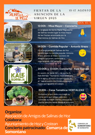 Imagen Salinas de Hoz celebra sus Fiestas de la Asunción de la Virgen