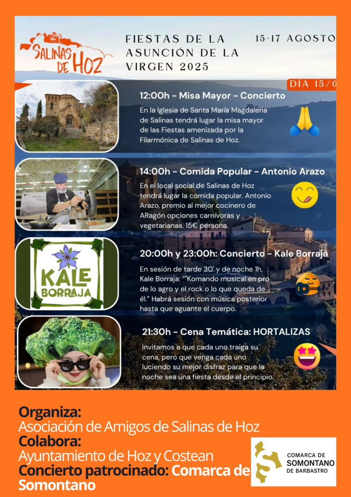 Imagen Salinas de Hoz celebra sus Fiestas de la Asunción de la Virgen