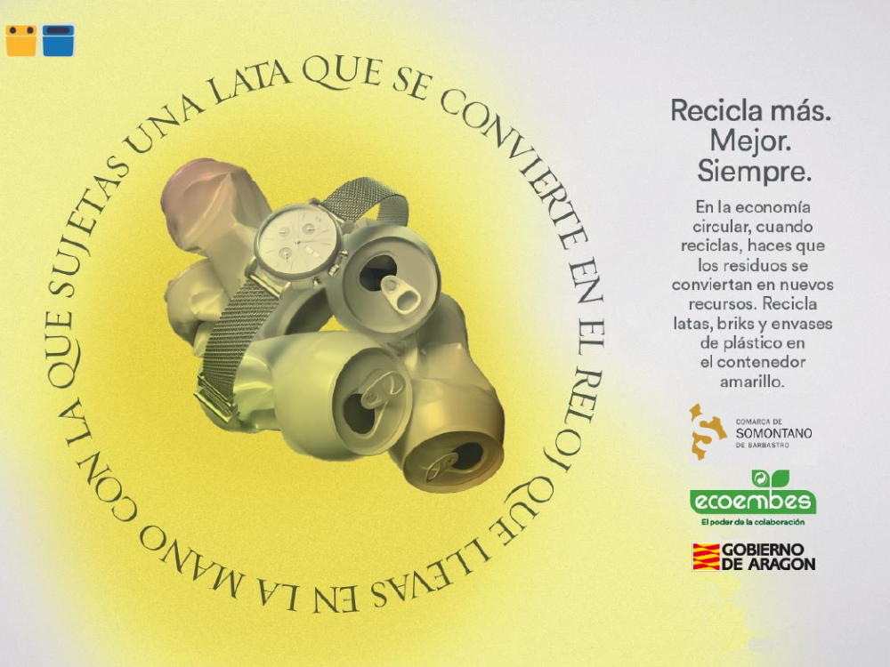 Imagen Reduce.Reutiliza. Recicla. Nueva campaña de Ecoembes hacia la economía circular.